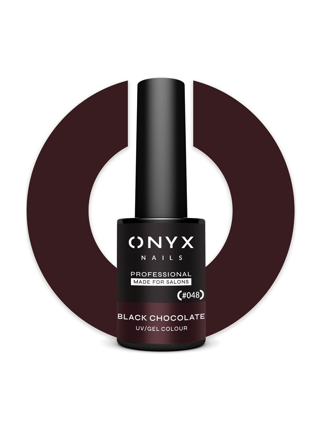 048 Lakier Hybrydowy Black Chocolate 7ml